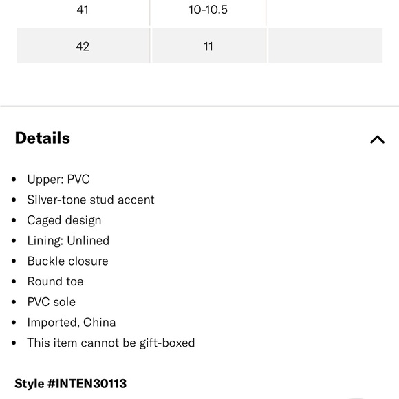 New • Intentionally Blank Studded Ellery Jellies - Picture 5 of 9